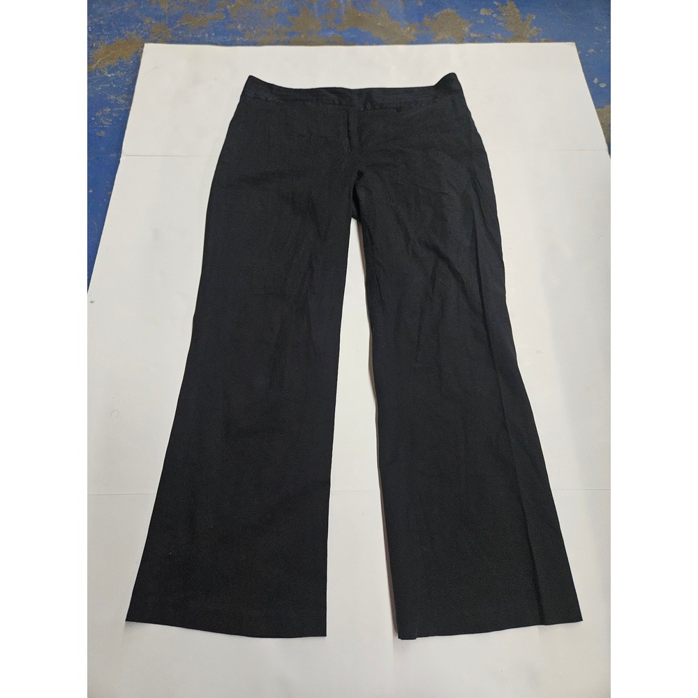 Kenneth Cole New York Black Wide Leg Dress Pants Trousers Womens Size 12